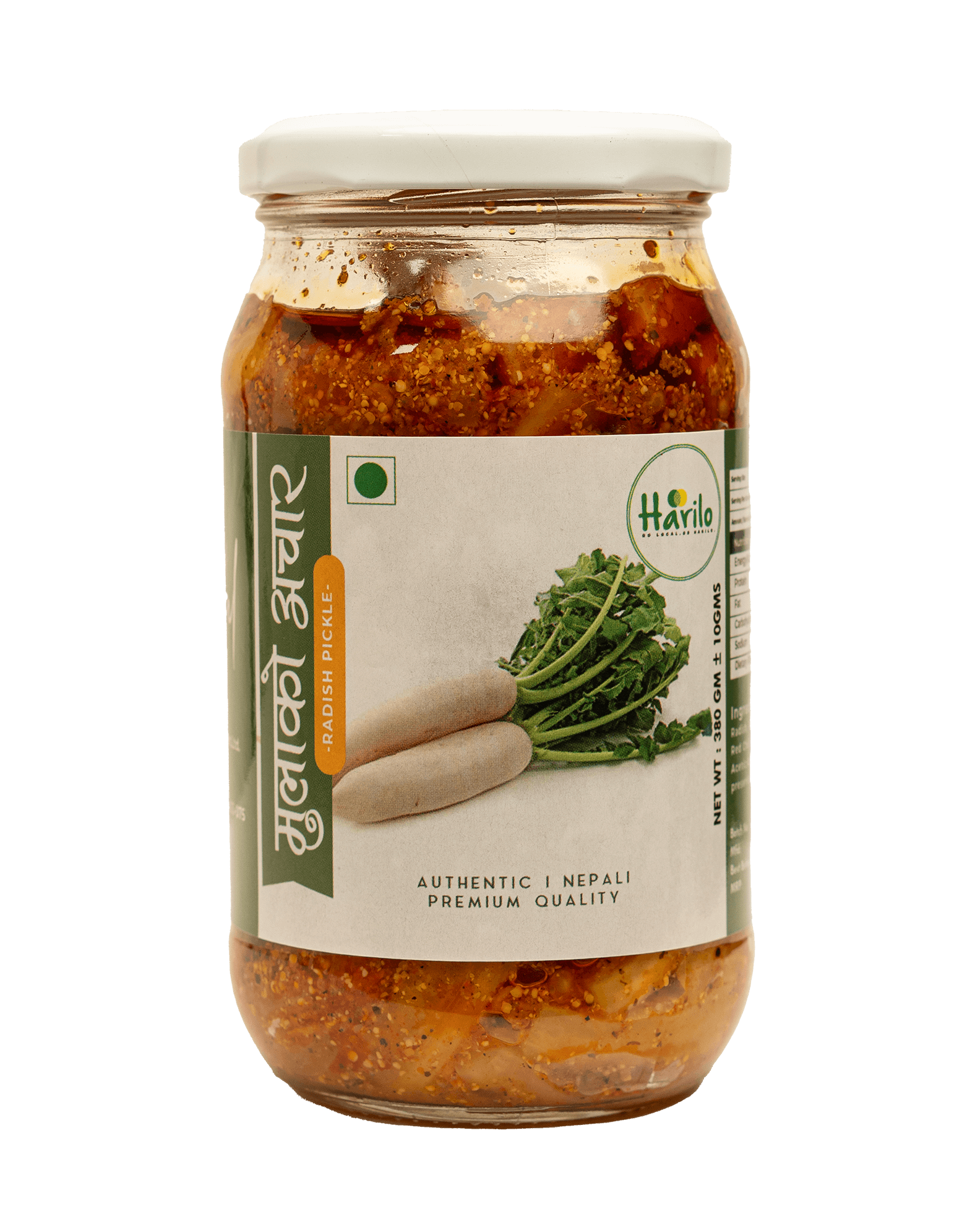 Raddish with Green Chilli